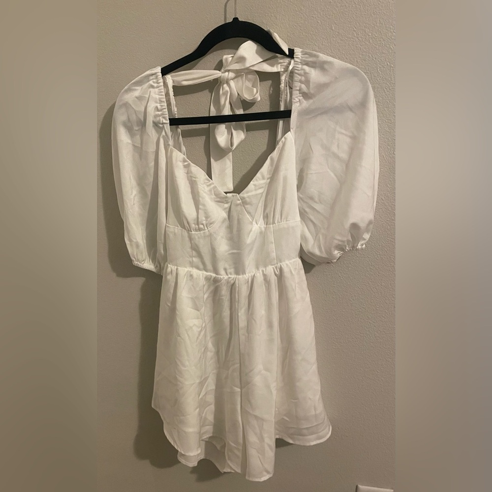 Petal and Pup White Billie Playsuit